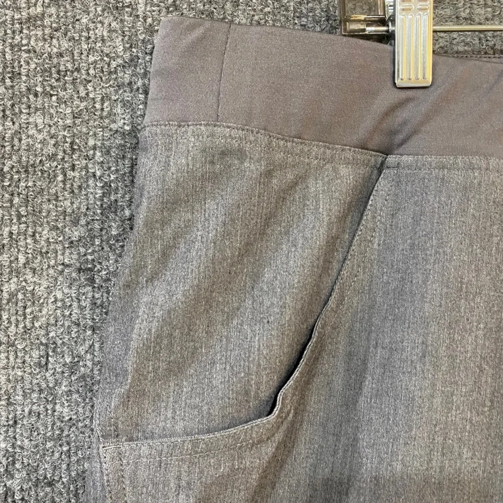 FIGS Technical Collection Scrub Pants XXL Gray Heathered T21004 Teal Drawstring